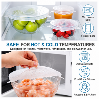 StretchLids – Airtight Food Covers | Leakproof Food Storage | Fridge & Microwave Safe